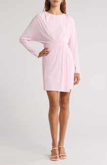 Simkhai Tasha Long Sleeve Draped Minidress