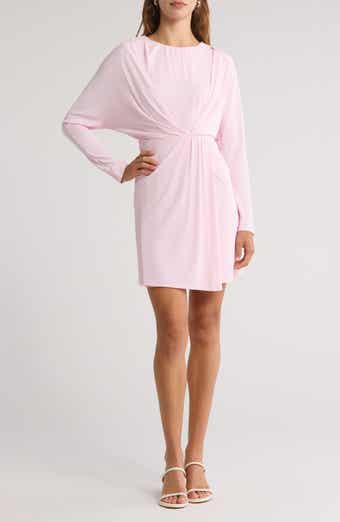Simkhai Tasha Long Sleeve Draped Minidress