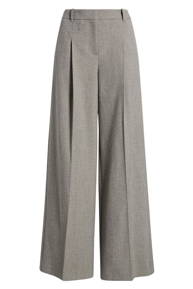 Tiana Pleated High Waist Wide Leg Pants, Alternate, color, OPEN BRN