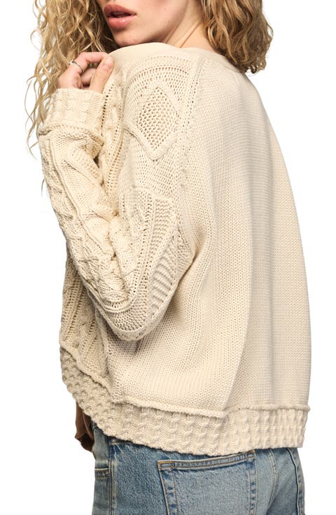 Boxy Cable Cardigan