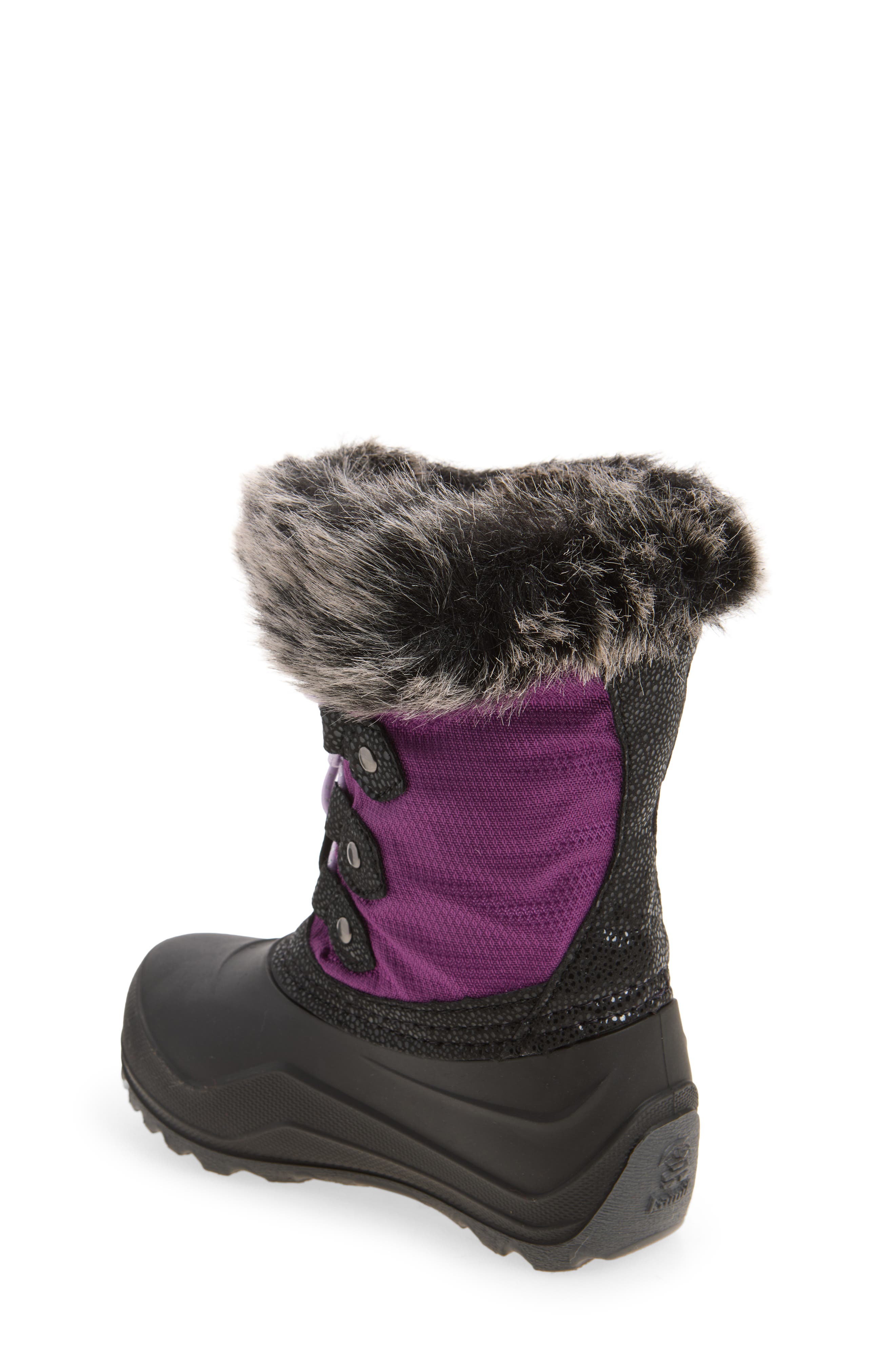 Kids' Powdery 3 Waterproof Winter Boot, Alternate, color, GRAPE