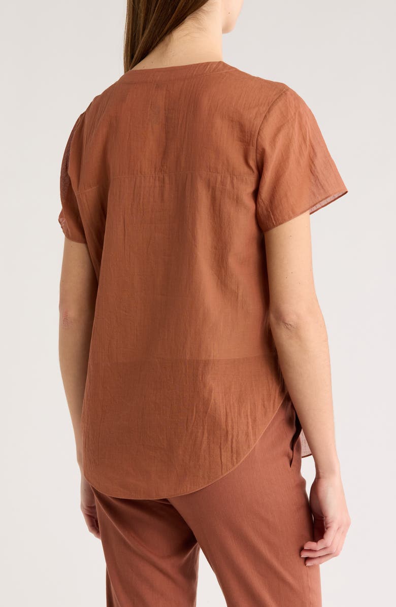 Theory Clean Short Sleeve Button-Up Shirt, Alternate, color,