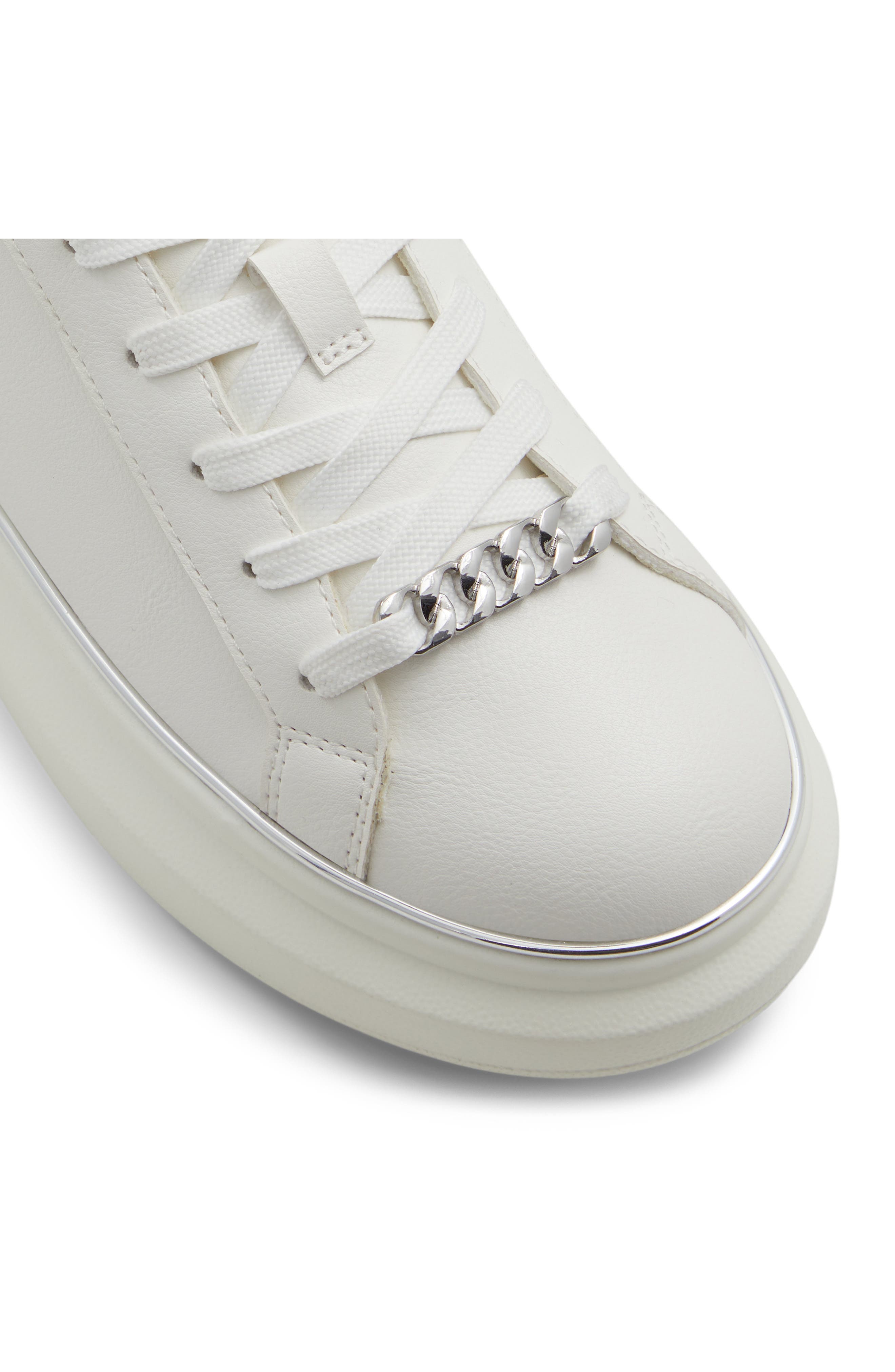 ALDO Tahlea Platform Sneaker, Alternate, color, White