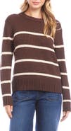 Karen Kane Stripe Crewneck Sweater