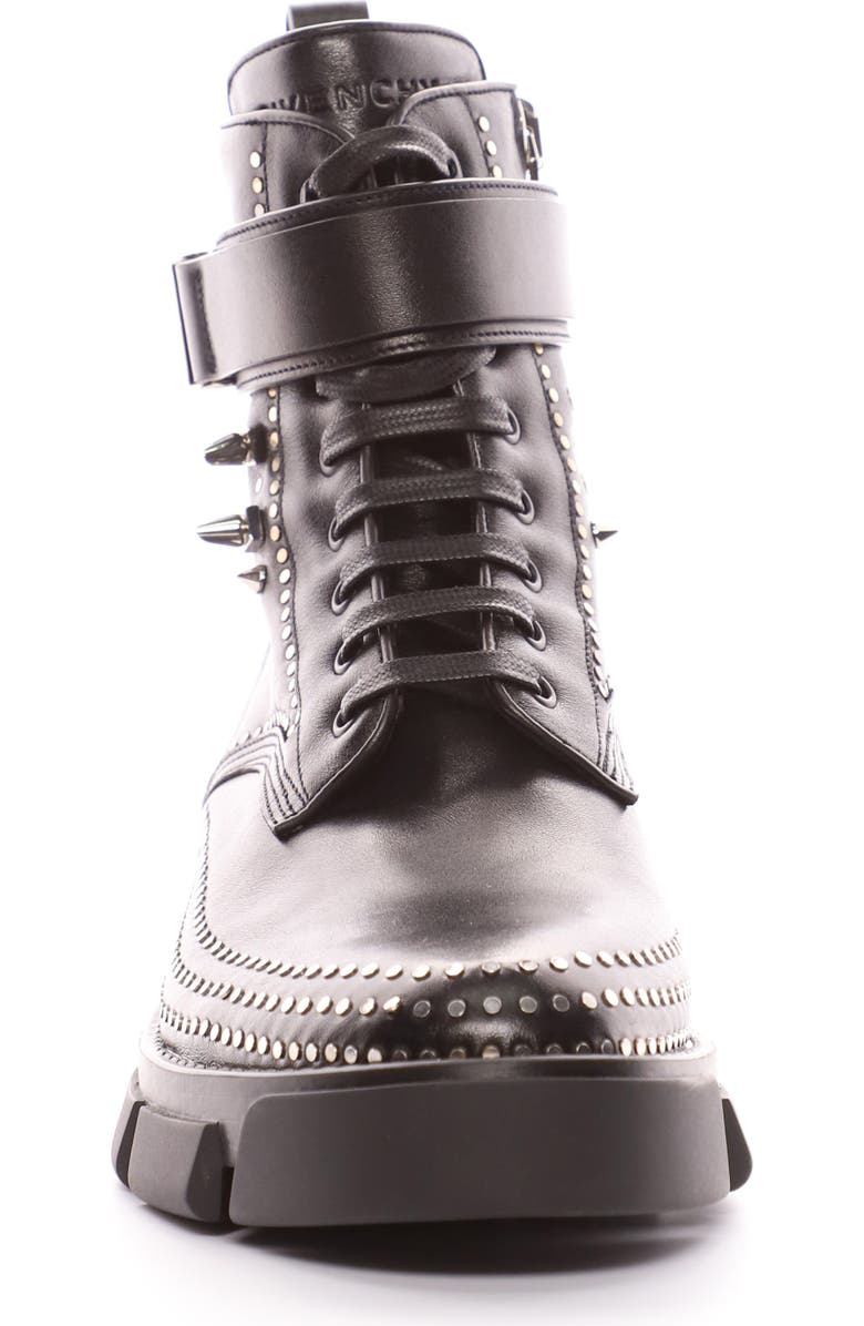 Givenchy Terra 4G Studded Combat Boot, Alternate, color,