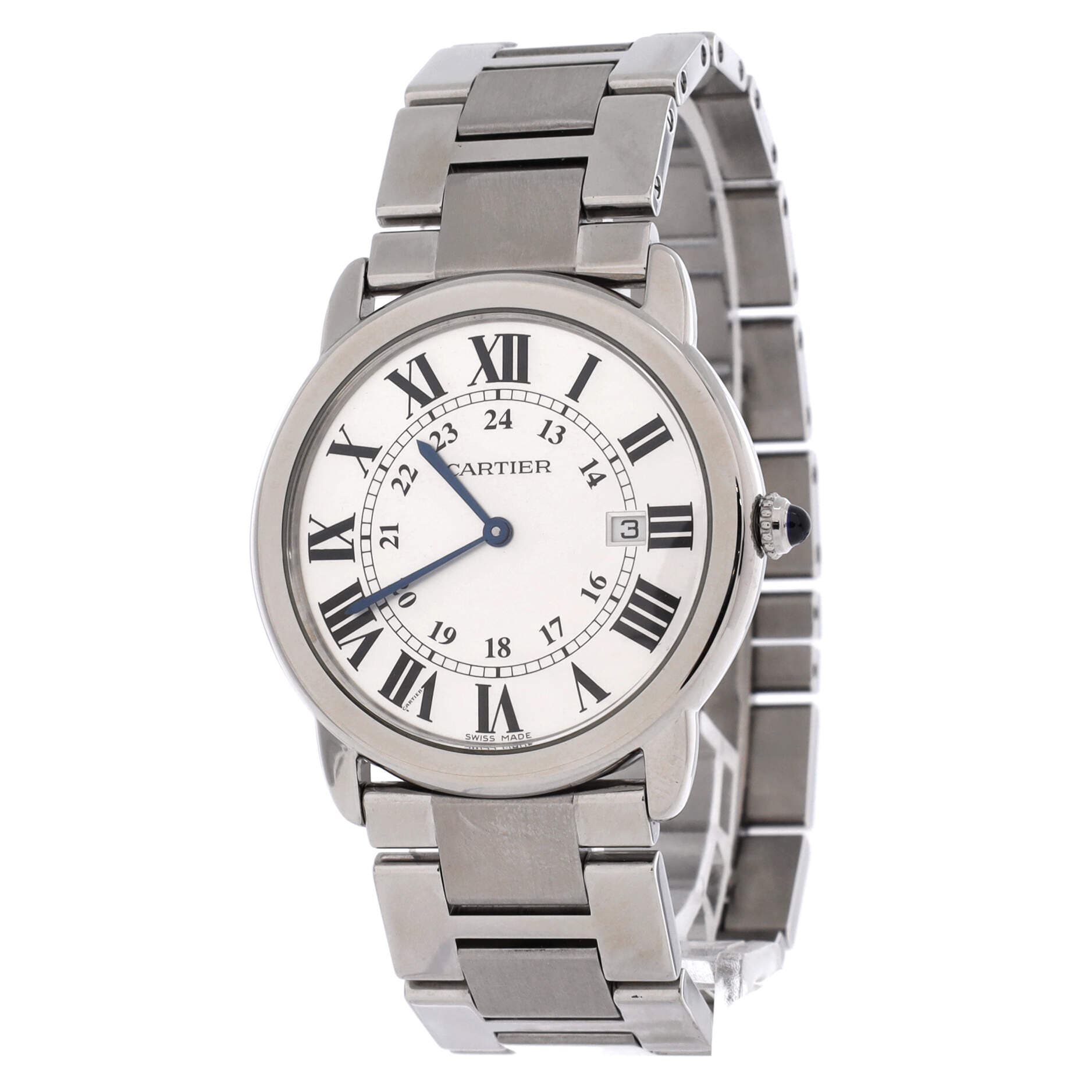 Ronde Solo de Cartier Quartz Watch Stainless Steel 36, Alternate, color, Metallic Silver