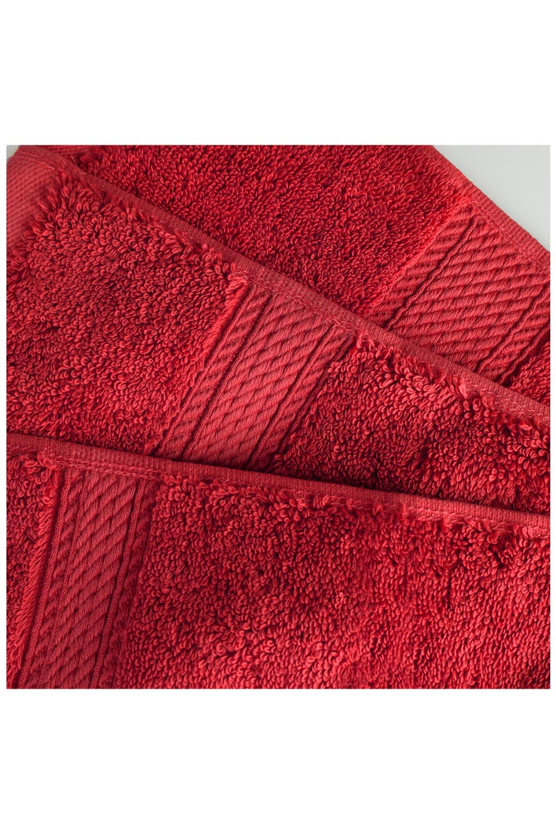 Egyptian Cotton 9-Piece Towel Set, Alternate, color, RED
