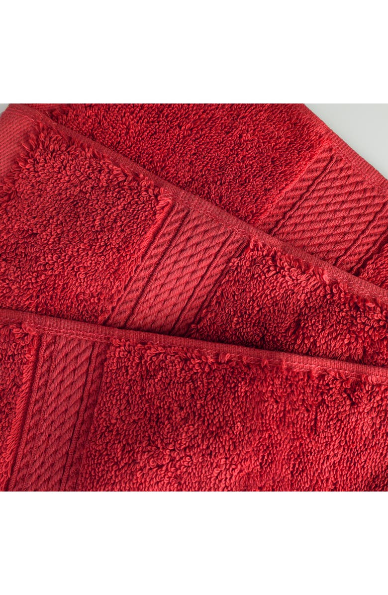 Superior Egyptian Cotton 9-Piece Towel Set, Alternate, color, Red