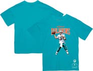 Mitchell & Ness Men's Mitchell & Ness Dan Marino Aqua Miami Dolphins Sideline Retired Player T-Shirt