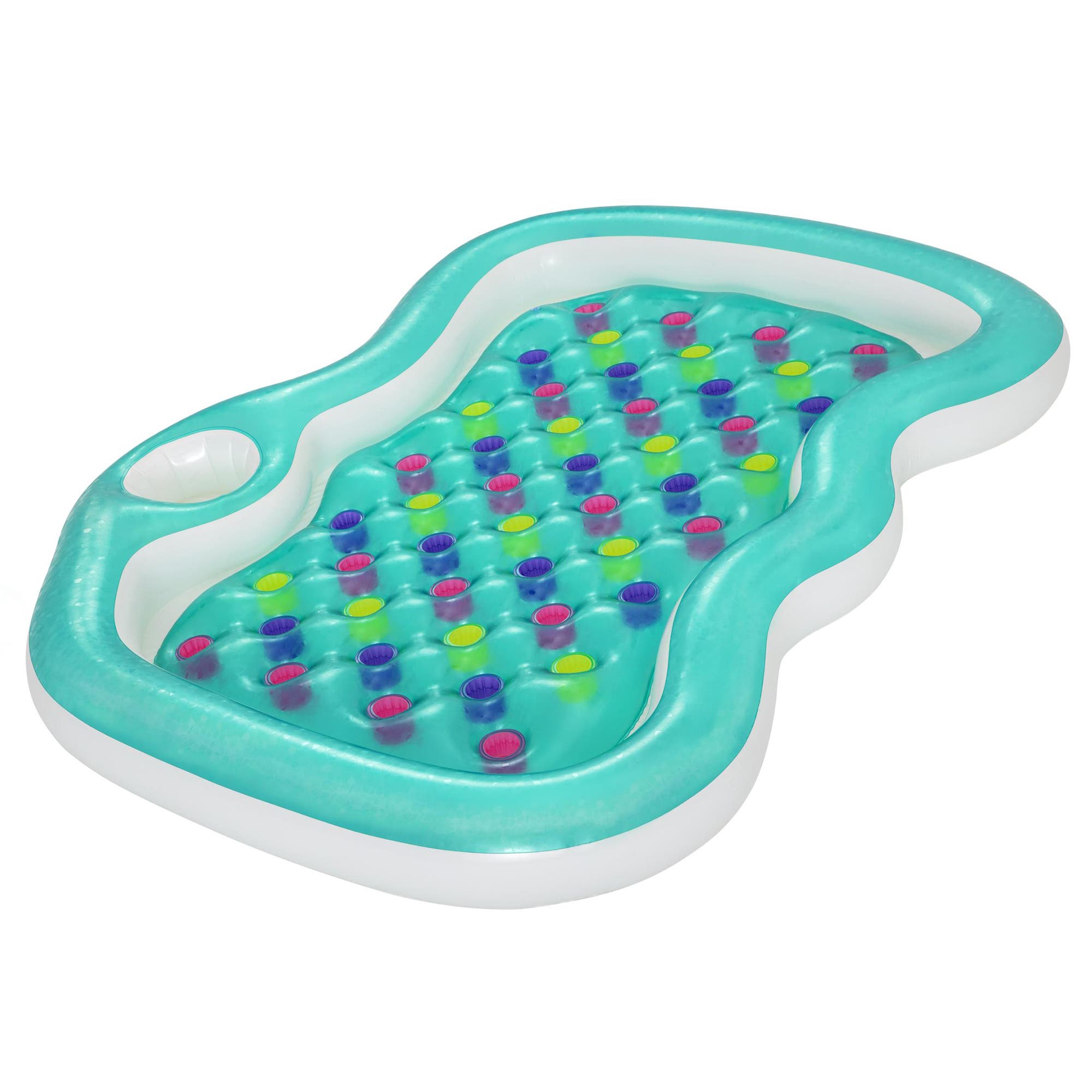 H2OGO! Double Designer Pool Lounge, Fits 2 Adults in Multicolored 