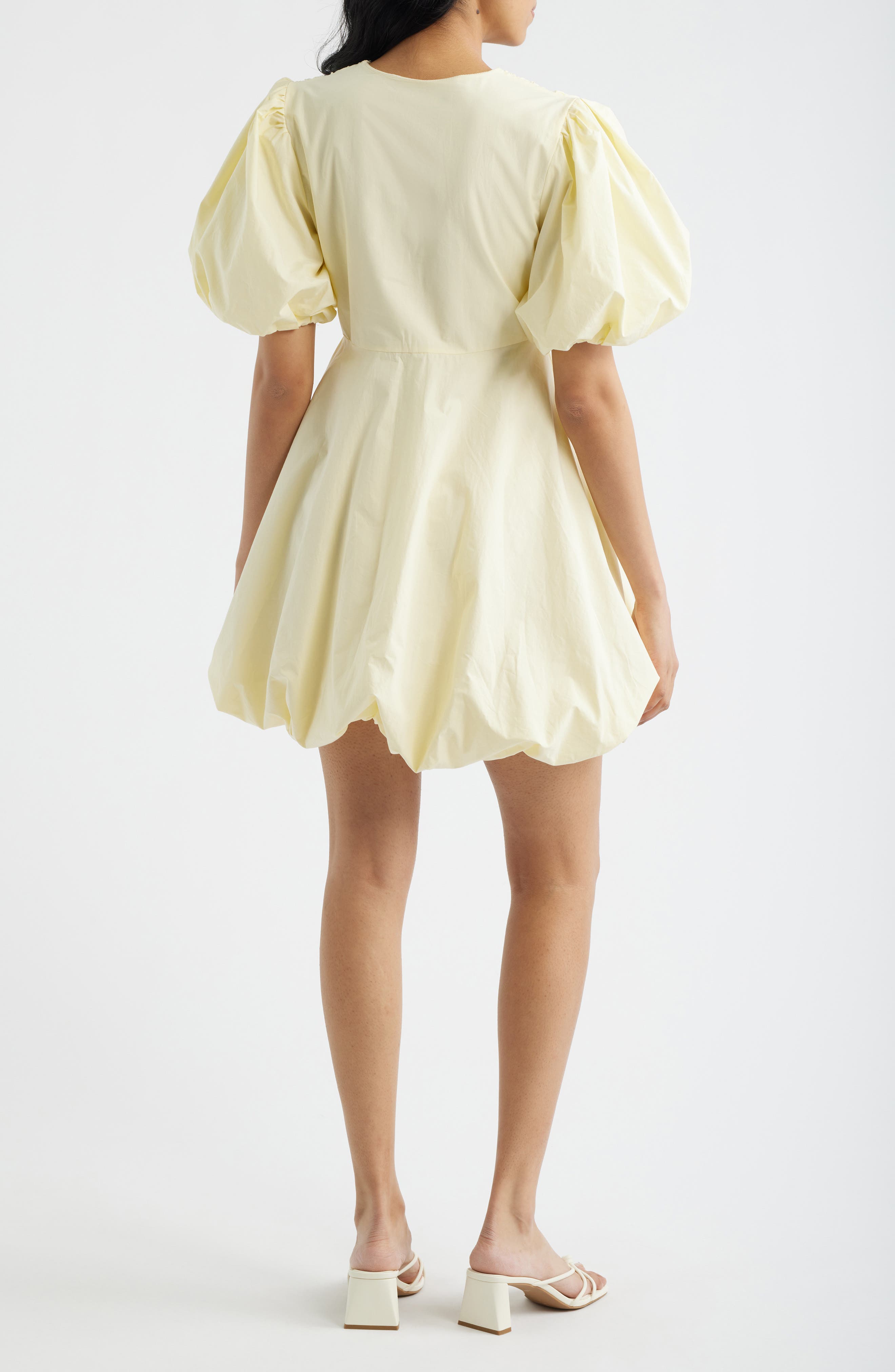 Palma Bubble Hem Cotton Poplin Dress - image 4