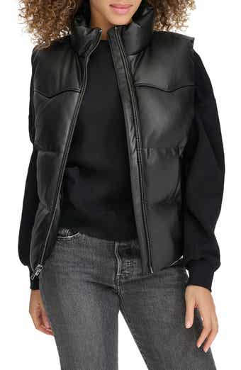 Marc new york faux leather puffer shop