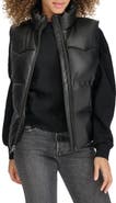 Levi's Faux Leather Western Puffer Vest