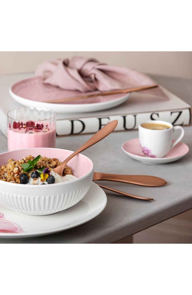 Villeroy & Boch Rose Garden Espresso Saucer Pink, Alternate, color, Pink