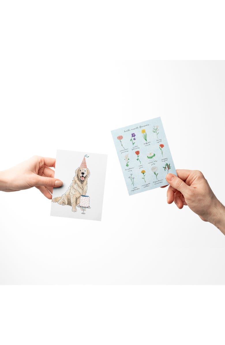 Ramus & Co Easter Assorted Greeting Card Pack (3ct) "Easter Dogs, Golden Party, Birth Month Flowers", Alternate, color, Multi-Pack