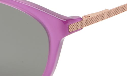 Eyebobs Statuette 51mm Polarized Cat Eye Sunglasses In Lollipop Purple/rose Gold