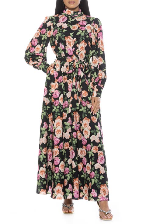 Saliah Mockneck Blouson Sleeve Dress