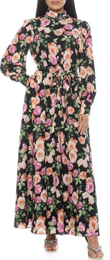 Saliah Mockneck Blouson Sleeve Dress