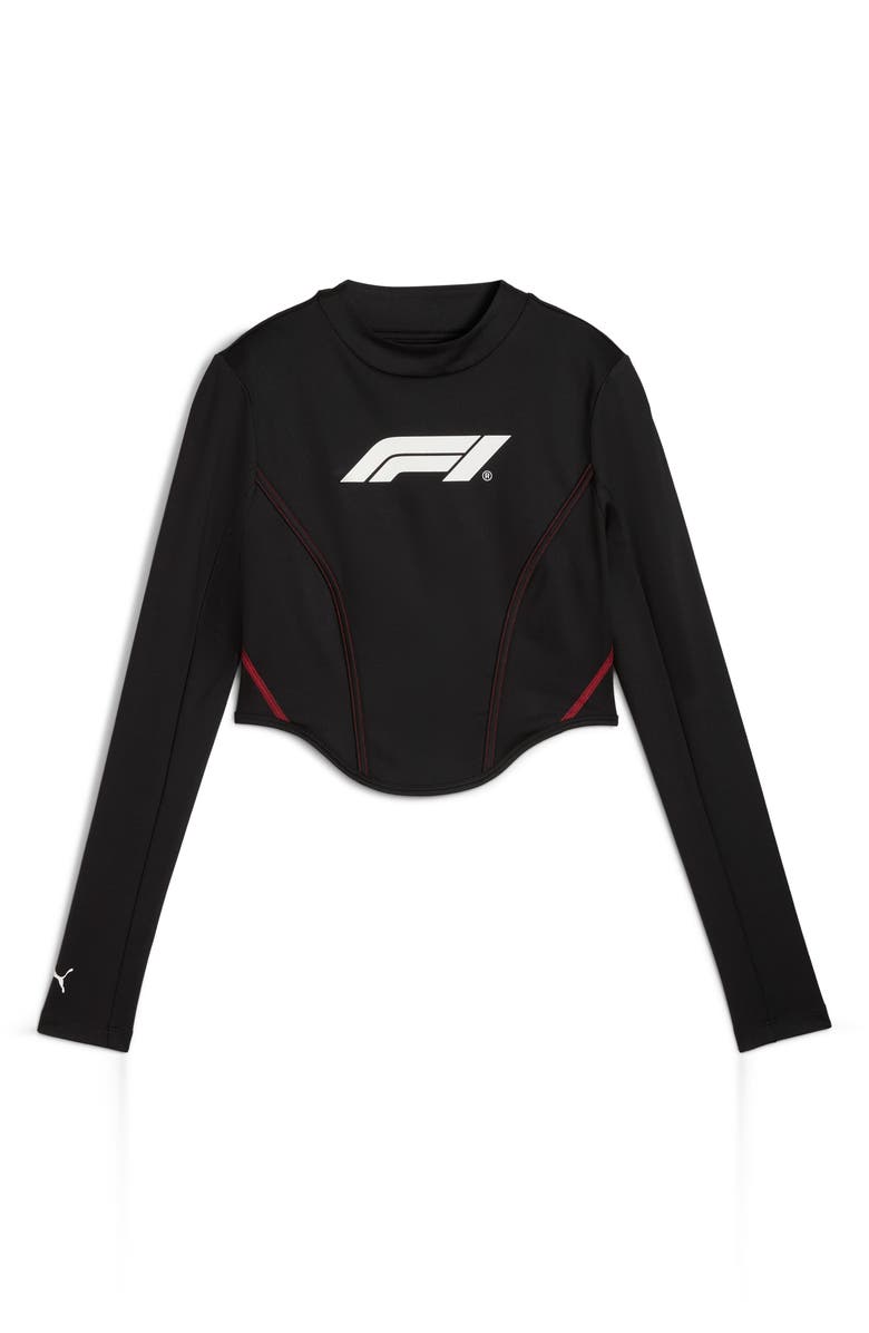 PUMA Formula 1<sup
®</sup
Long Sleeve Racing Top, Alternate, color, Puma Black