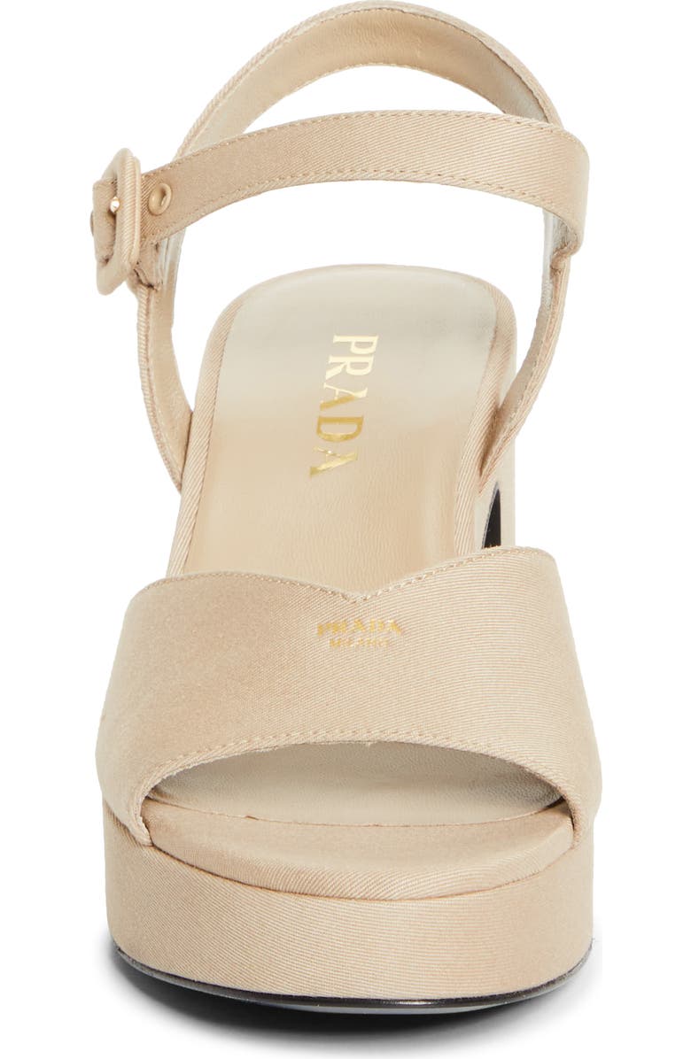 Prada Block Heel Sandal, Alternate, color, Khaki