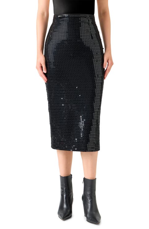 Sequin Pencil Skirt