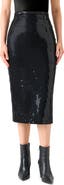 Akris Sequin Pencil Skirt