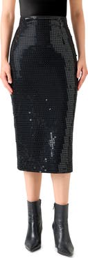 Akris Sequin Pencil Skirt