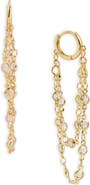 SAACHI Crystal Cascade Hoop Earrings