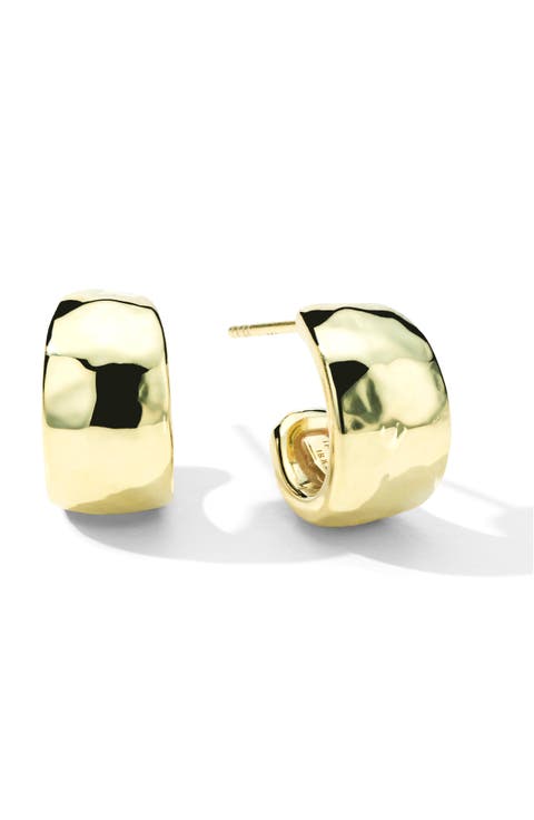 Classico Hammered Huggie Hoop Earrings