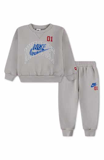 Kids' Multisport Fleece Crewneck Sweatshirt & Joggers Set