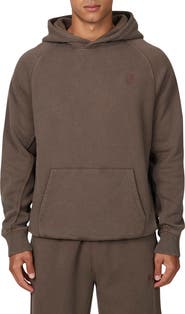 Good For Nothing Ribbed Emblem Pullover Hoodie