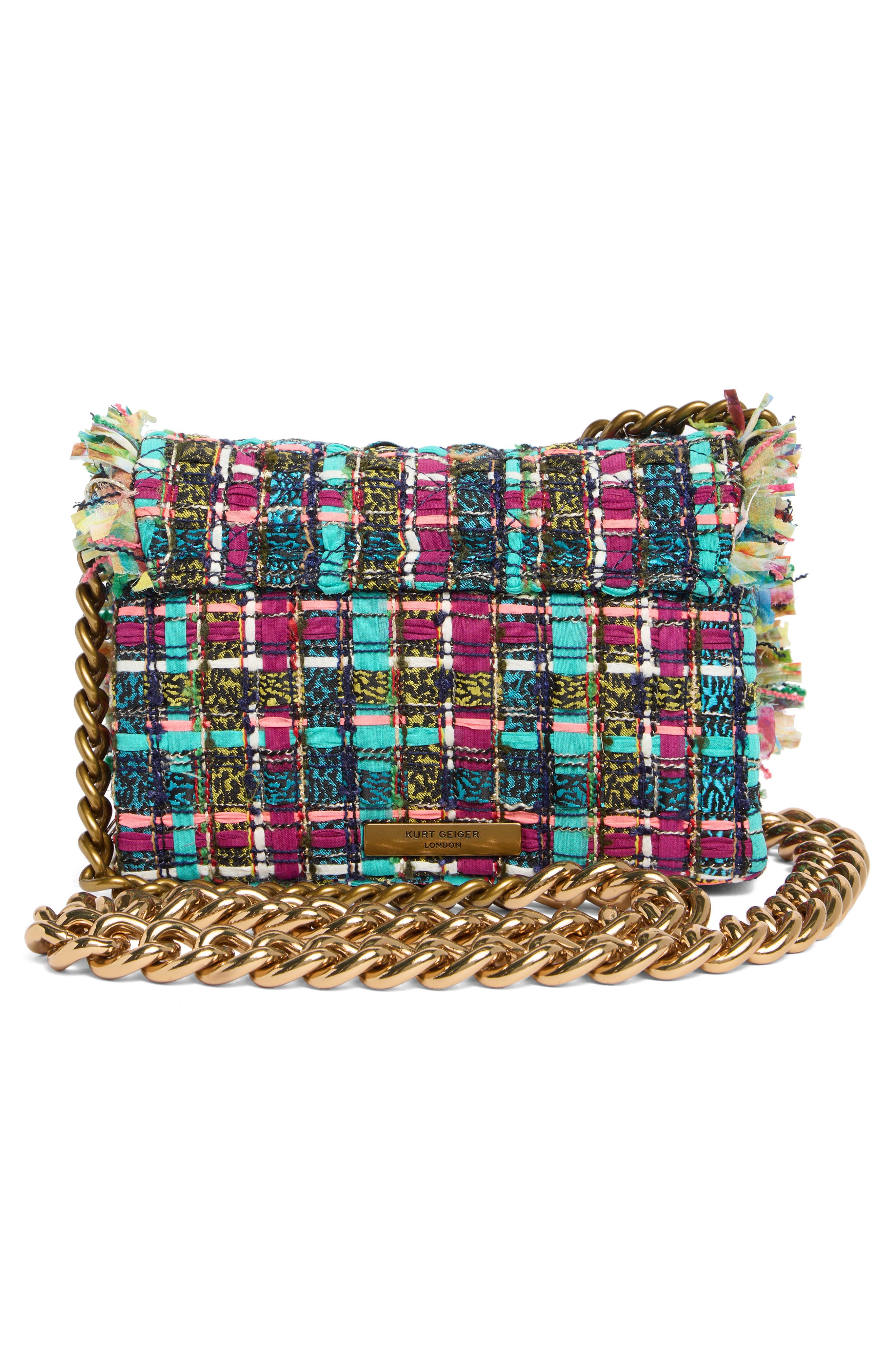 Kurt Geiger London Mini Kensington Shoulder Bag, Alternate, color, Purple Multi