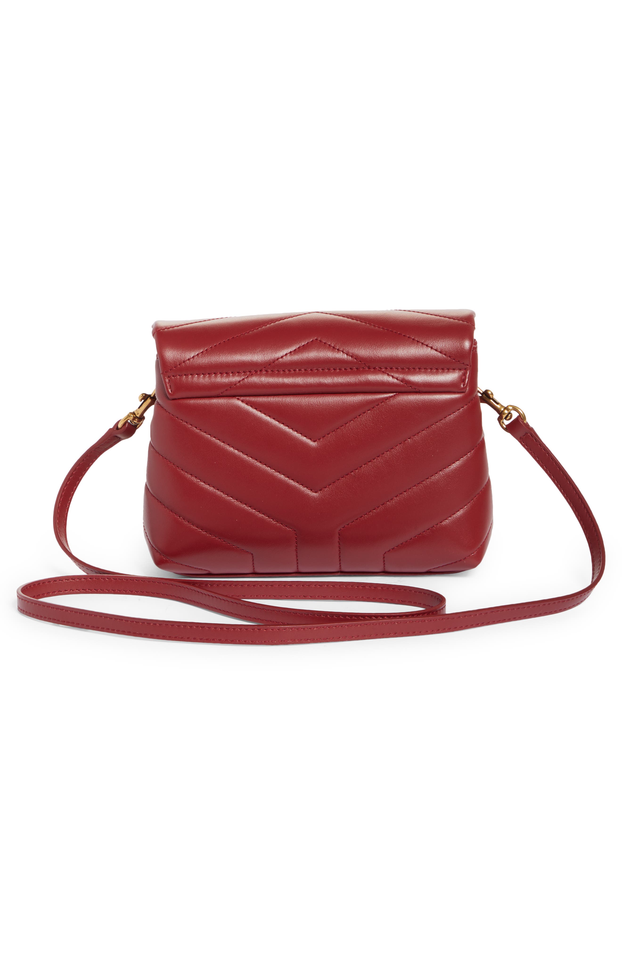 Toy Loulou Quilted Leather Crossbody Bag, Alternate, color, OPYUM RED