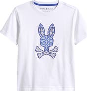 Psycho Bunny Kids' Brad Embroidered Appliqué Pima Cotton T-Shirt