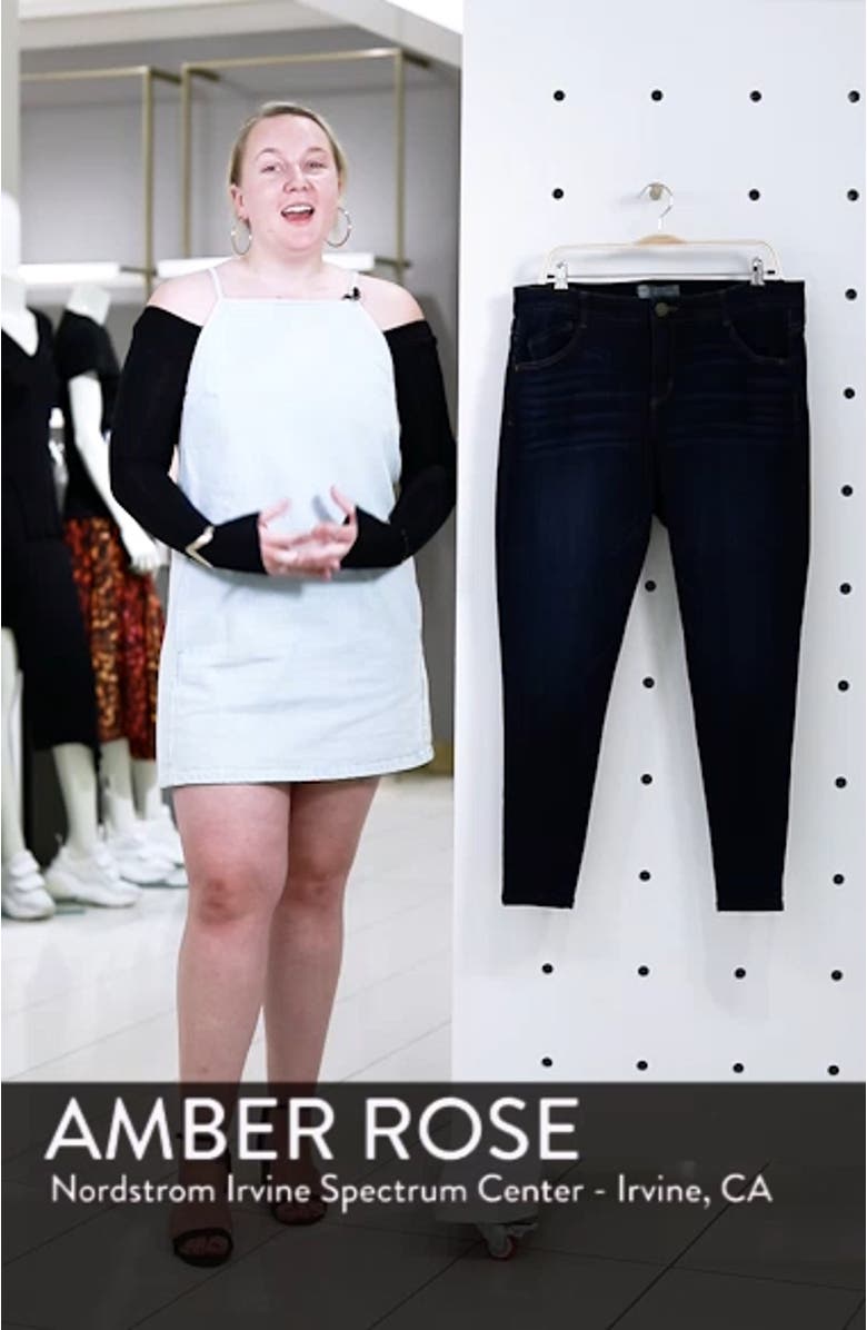 'Ab'Solution High Waist Skinny Ankle Jeans, sales video thumbnail