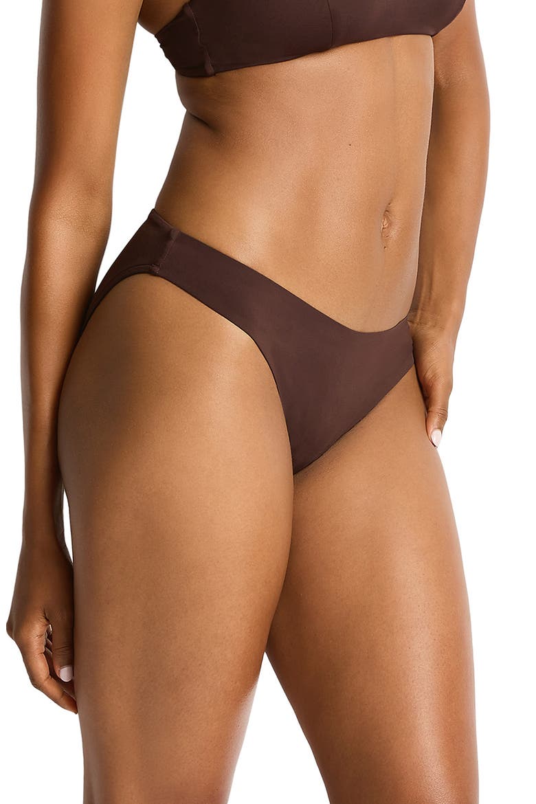 Mythos Scoop Neck Bikini Top, Alternate, color, COCOA