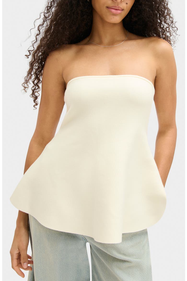 Amy Flared Strapless Top, Main, color, IVORY