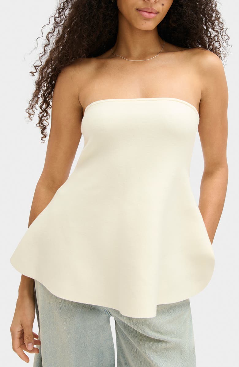 ALIGNE Amy Flared Strapless Top, Main, color, Ivory