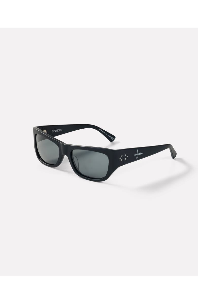Epokhe Memphis Sunglasses, Main, color, Matte Black