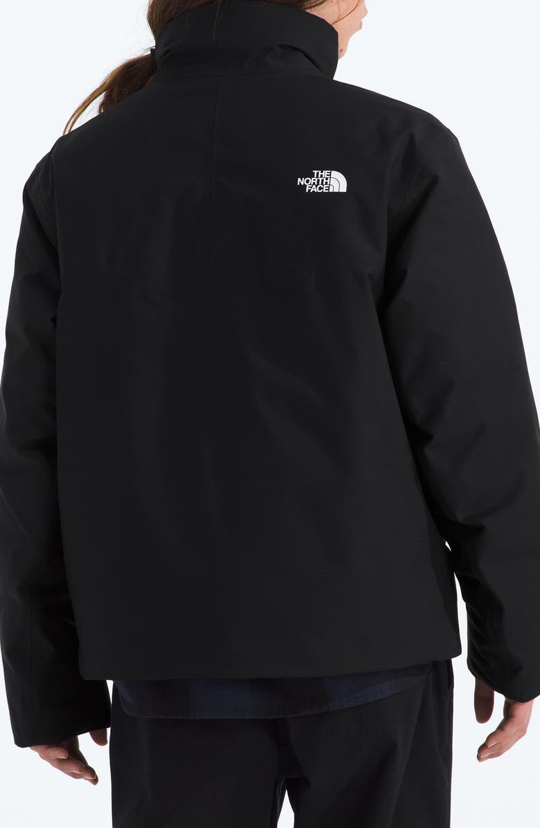 The North Face Mountain Range Waterproof Down Jacket, Alternate, color, Tnf Black