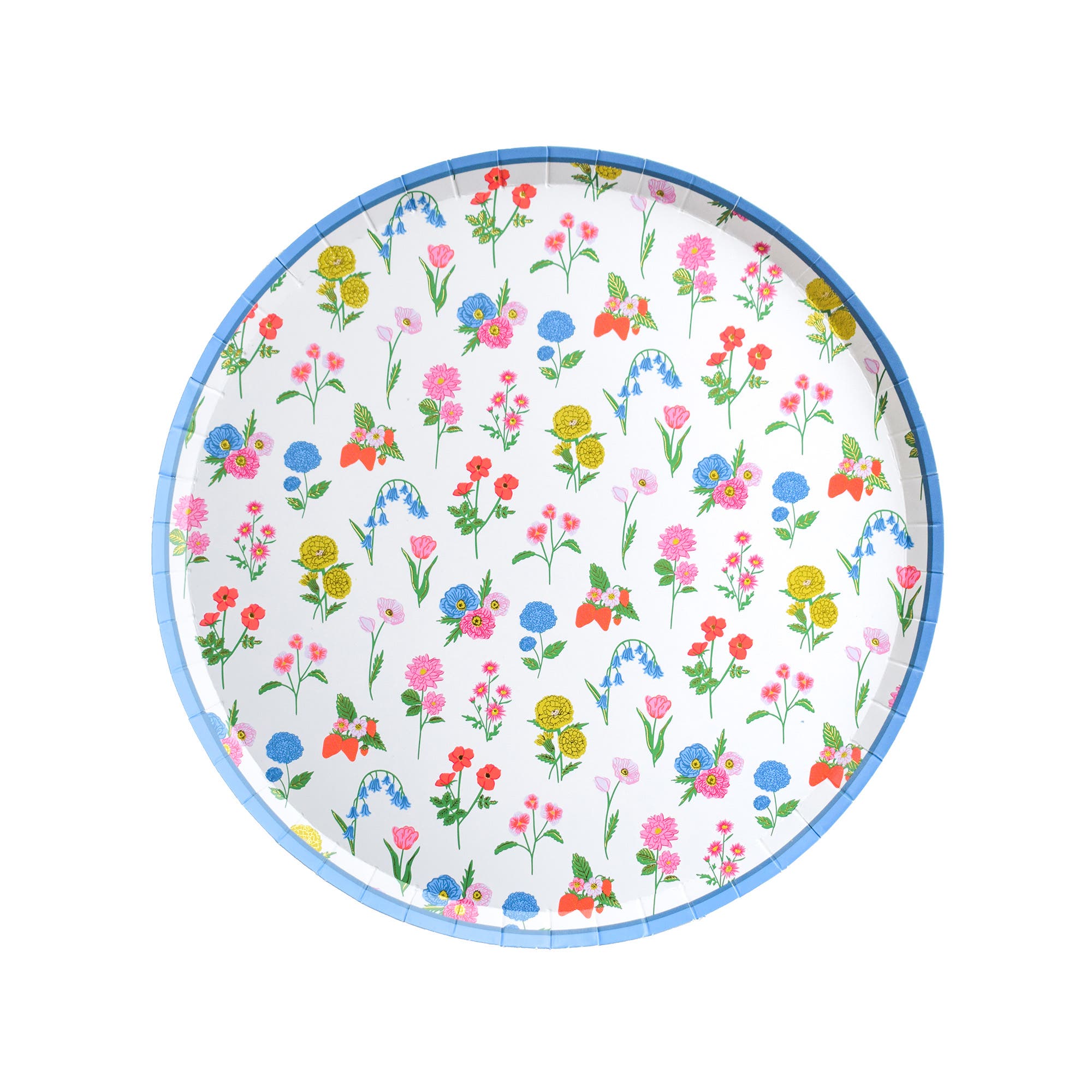 selected Dessert Plates (Blue Rim)