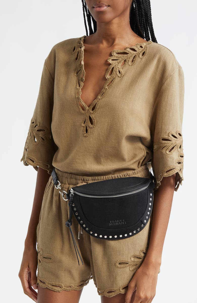 Isabel Marant Skano XO Capsule Denim Belt Bag, Alternate, color,