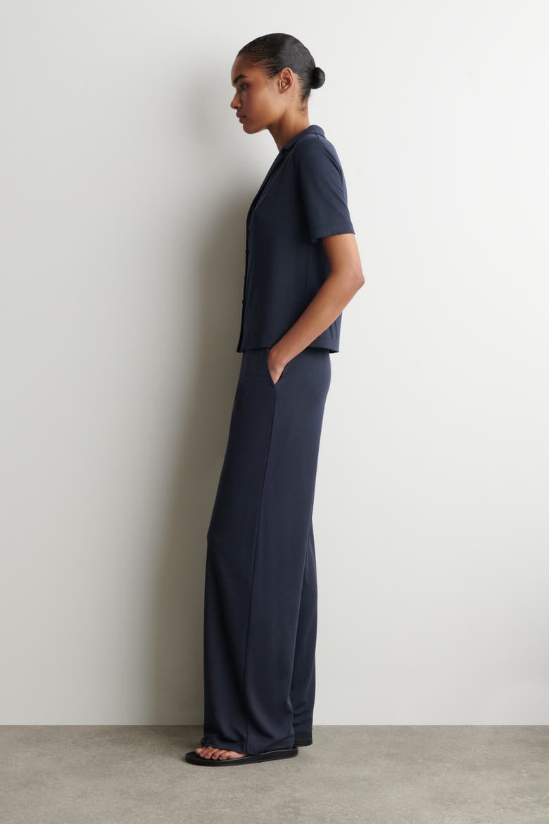 Modal-jersey Pants, Alternate, color, NAVY
