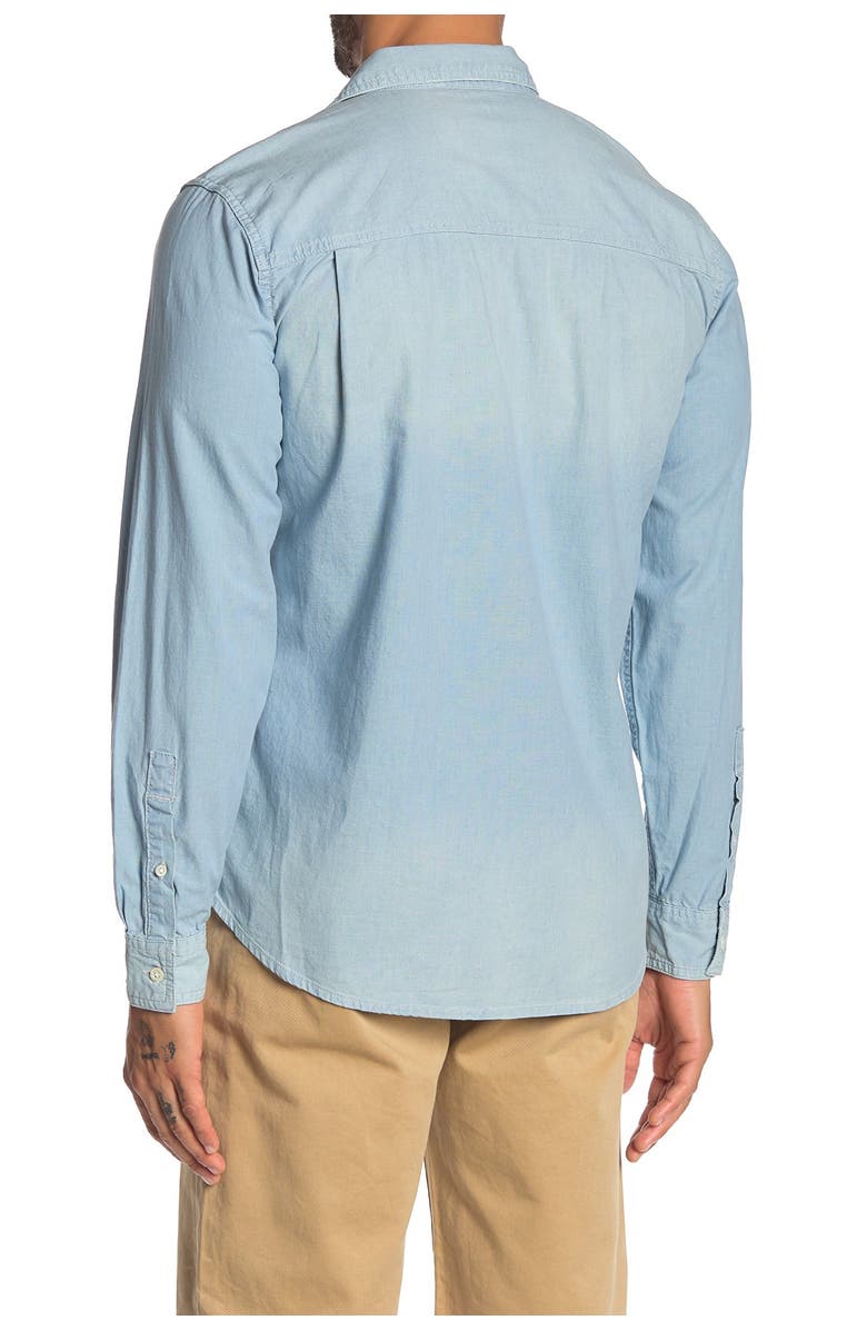 FRAME Chambray Slim Fit Shirt, Main, color, 