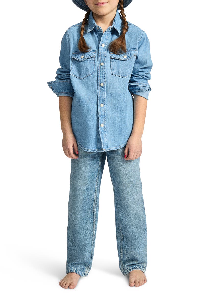 rag & bone Kids' Mini Miramar Wide Leg Pants, Alternate, color, Valen