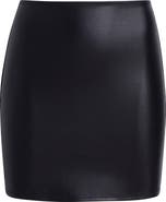 Commando Matte Metallic Micromini Skirt with Shorts