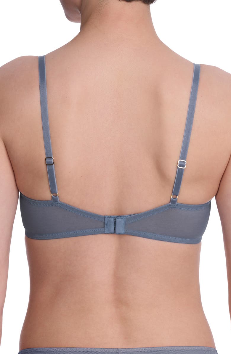 Natori Flora Underwire Contour Bra, Alternate, color, Country Blue/ Soft Mulberry