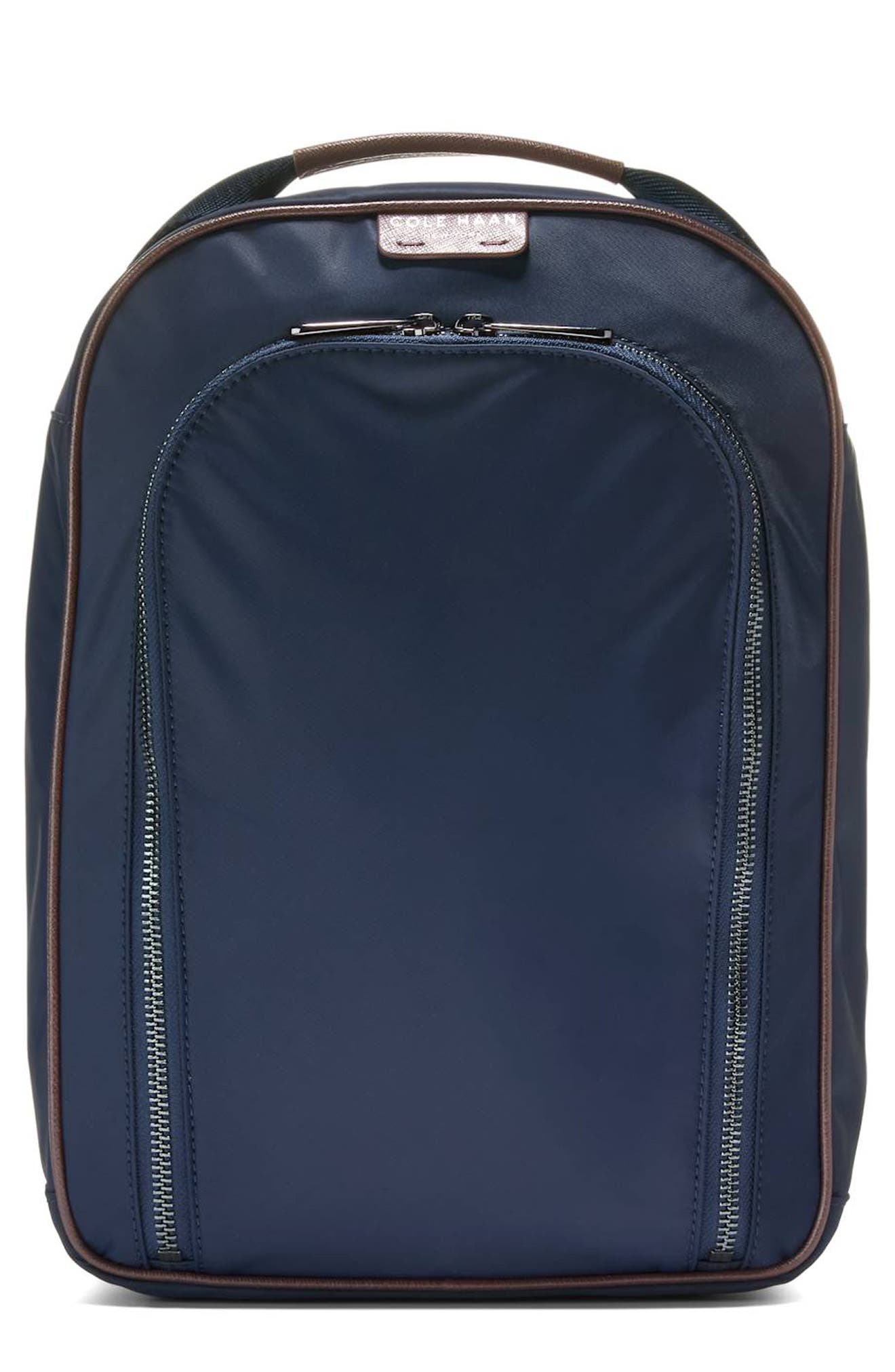 Carson Golf Shoe Bag, Main, color, NAVY BLAZER/ MADIERA