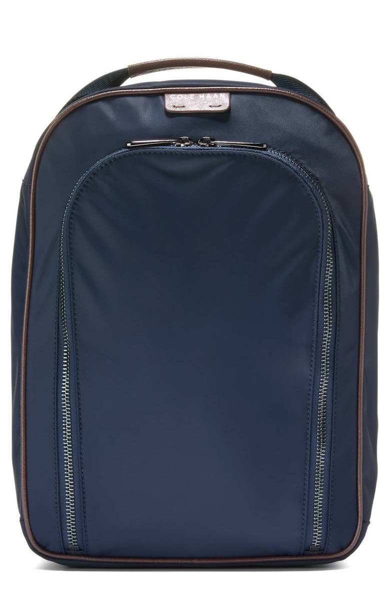 Cole Haan Carson Golf Shoe Bag, Main, color, Navy Blazer/ Madiera