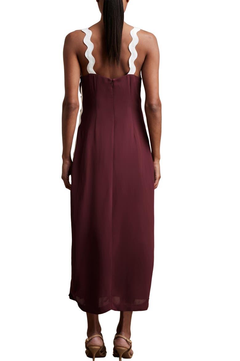 Asher Rickrack Maxi Dress, Alternate, color, BURGUNDY